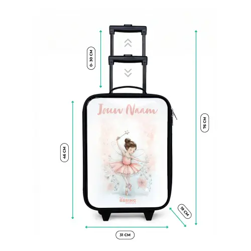 Ballerina - Elf - Fee Kinderkoffer - Zwart klein -productfoto_formaten