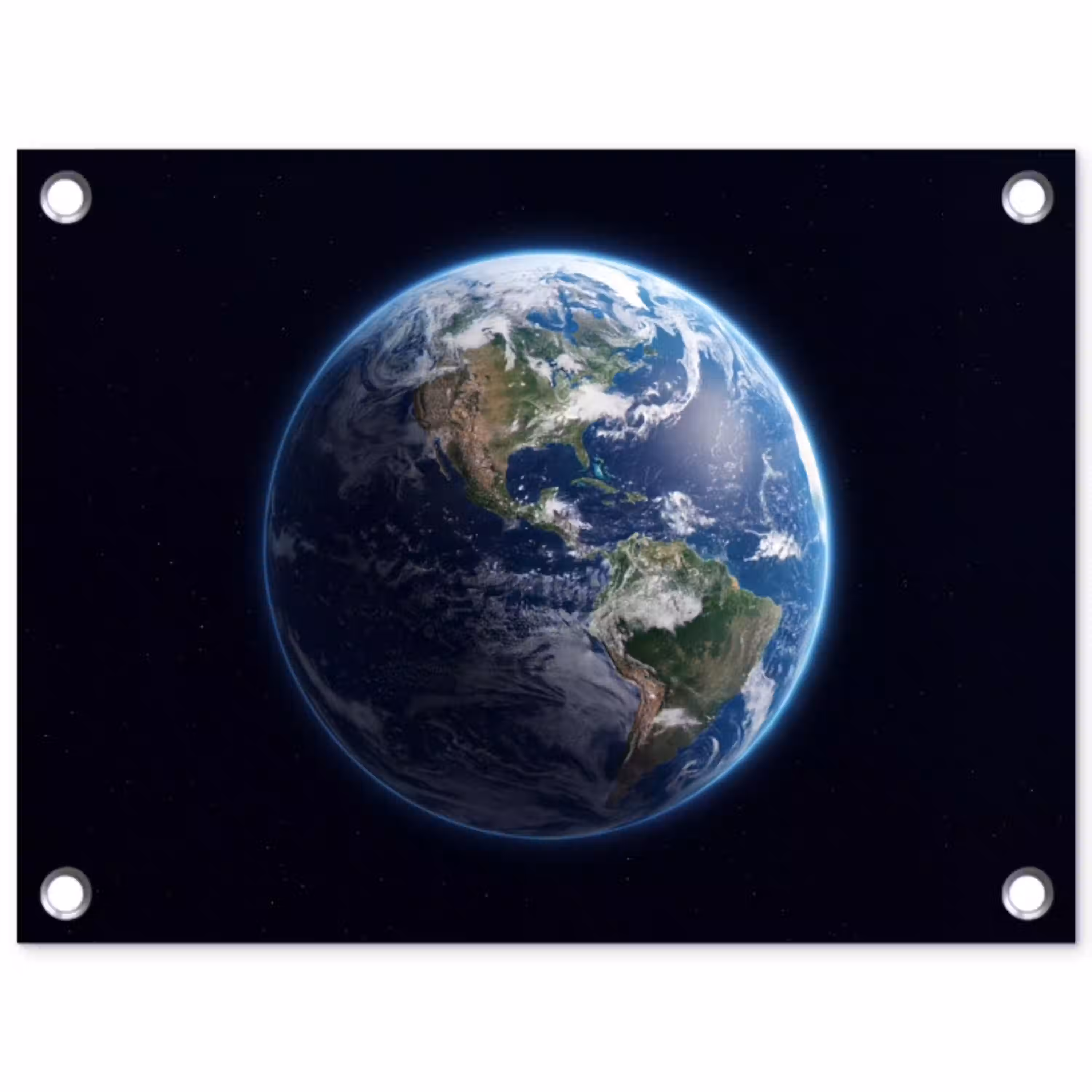 Aarde - Ruimte - Kosmos tuinposter los doek klein -3d