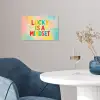 Quote - Lucky - Regenboogkleuren poster papier klein -sfeer3