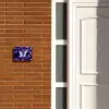Paarse bladeren - Traditioneel Naambord Rechthoek middel -sfeer3-rechthoek-S