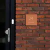Terracotta - Klassiek Naambord Vierkant klein -sfeer1-XS