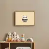 Panda - Beige - Minimalistisch Light Box met batterij (Wandlamp kind) middel -sfeer2_kind
