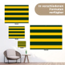 Klassiek - Strepen - Groen tuinposter los doek klein 239 -Xsfeer9_DE