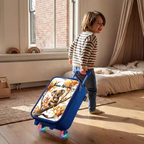 Kenny koala Kinderkoffer - Blauw klein -sfeer1
