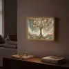 Levensboom - Boom - Abstract - Modern Light Box met batterij (Wandlamp) middel -sfeer1
