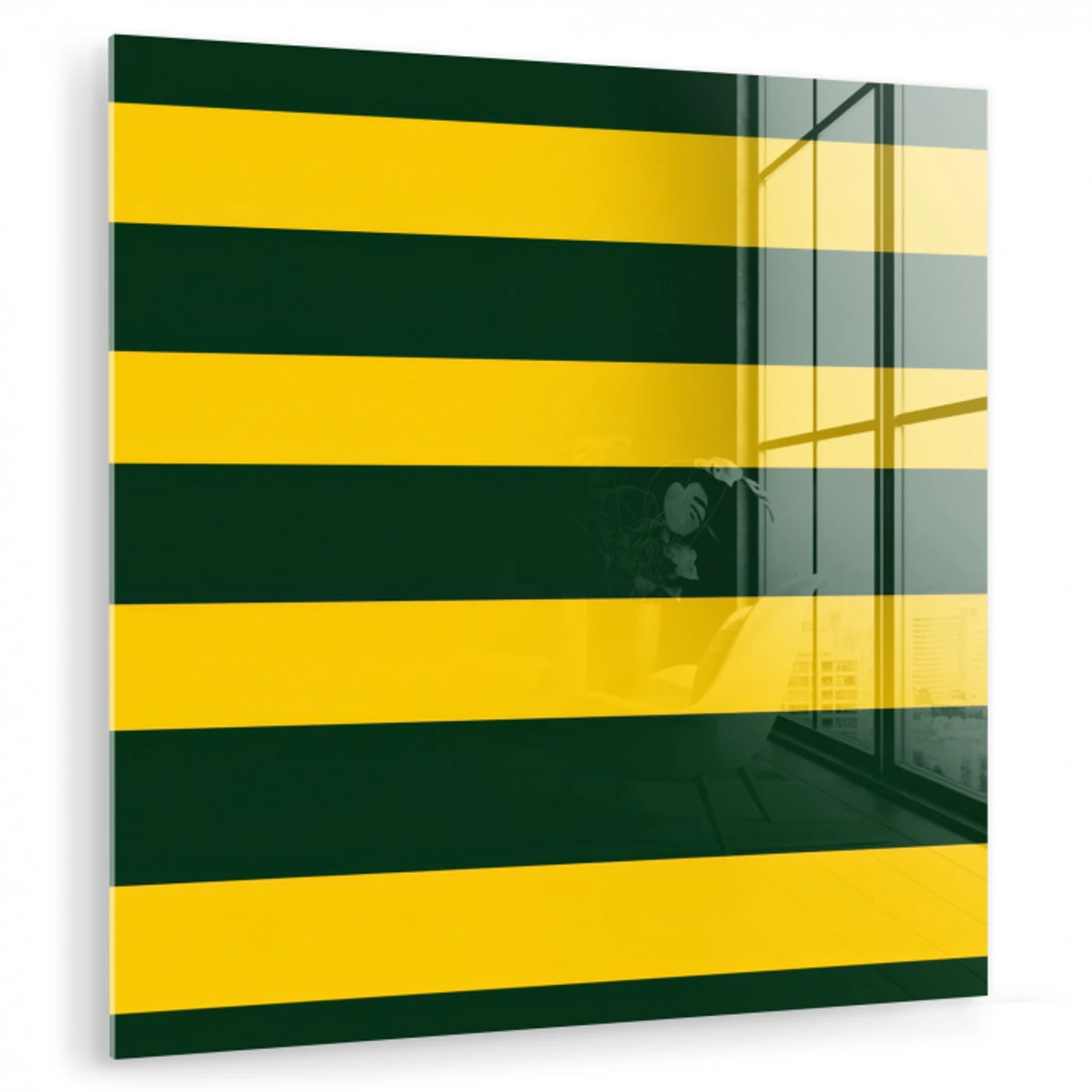Klassiek - Strepen - Groen plexiglas 5mm klein 11 -zzzproduct_nieuw
