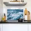 Golven - Oceaan - Blauw Inductie beschemer met haakjes klein -sfeer2
