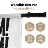 Decoratie - Japandi - Vintage - Zwart Wandkleed katoen klein -sfeer2