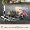 Bloemen - Kleurrijk - Waterverf - Natuur - Zomer keuken achterwand spatscherm klein -usp_FR
