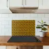 Zwart - Vlekken - Oranje - Dier keuken achterwand spatscherm klein 900 -sfeer2