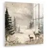 Bos - Herten - Winter - Sneeuw plexiglas 5mm klein -zzzproduct_nieuw