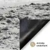 Vrouwen - Zonnehoed - Strand - Zwart - Wit Deurmat klein -antislip_NL