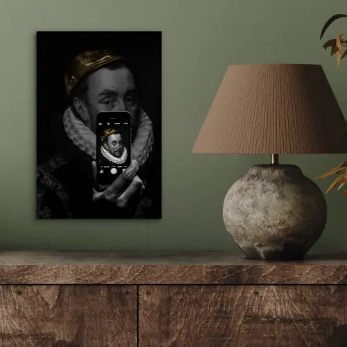 Willem van Oranje - Adriaen Thomasz - Smartphone aluminium wit klein -sfeer2