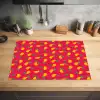 Roze - Mango - Blauwe - Streepjes Inductie beschermer vinyl 3mm klein 276 -sfeer5