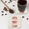 Minimalistisch - Cirkels - Roze onderzetter kurk middel -sfeer2