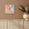 Glazen - Bloem - Roze aluminium wit klein -sfeer4