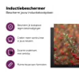 Goudvink - Bessen - Herfst - Natuur - Kleurrijk Inductie beschermer vinyl 3mm klein -zzzzzzz-cc-usp