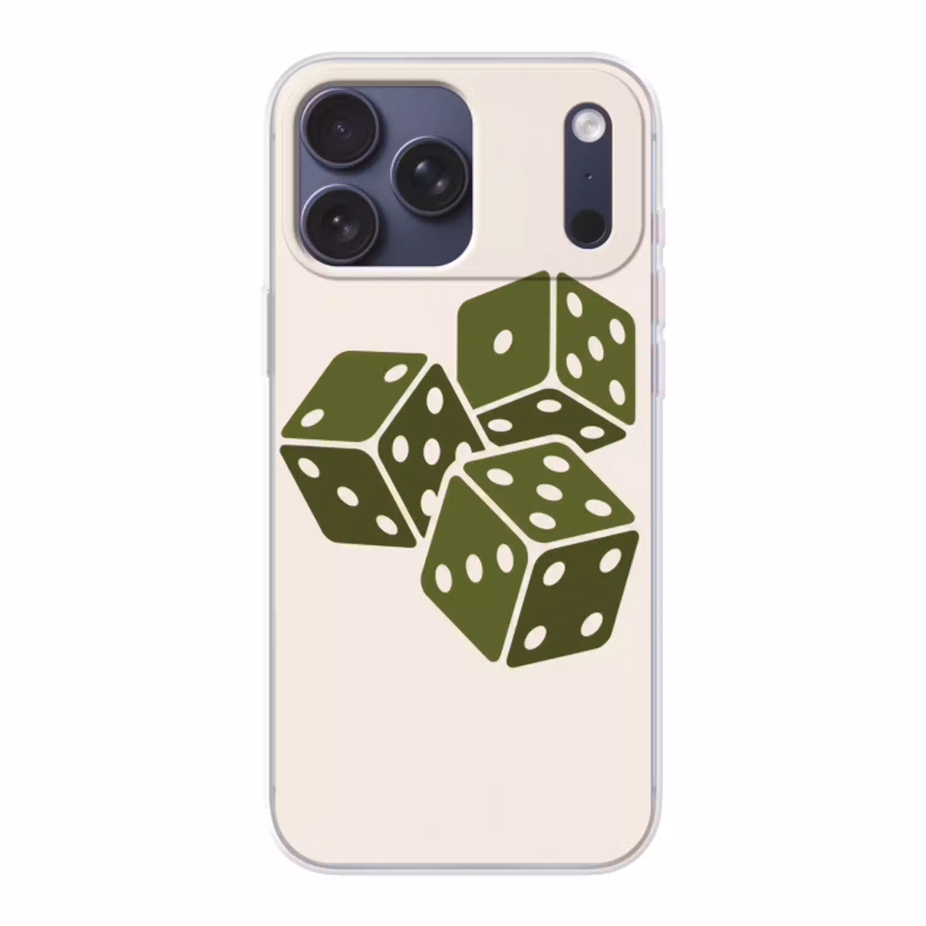 Dobbelsteen - Spel - Groen - Abstract Telefoonhoesje iPhone 17 Pro Max klein -3d