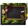 Fruit - Krijtbord - Groente Inductie beschermer vinyl 3mm groot -3d
