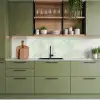 Groen - Marmer - Aders keuken achterwand 2 middel 871 -sfeer3