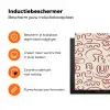 Beige - Vormen - Rood - Patroon Inductie beschermer vinyl 3mm klein 276 -zzzzzzz-td-ups
