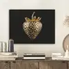Aardbei - Goud - Zwart - Chrome PET vilt klein -sfeer1