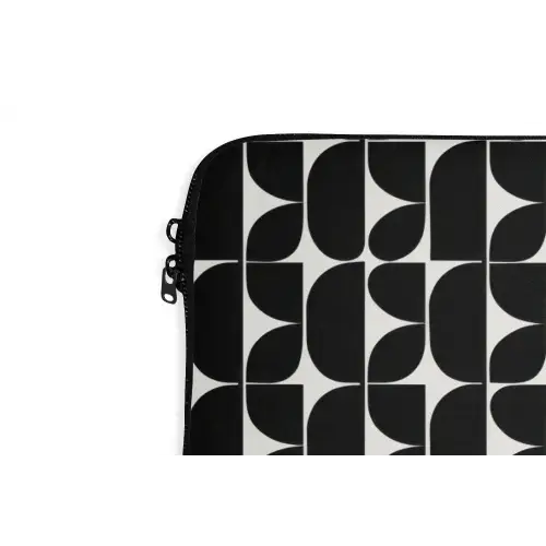 Modern - Geometrisch - Zwart laptophoes neopreen klein 279 -detail