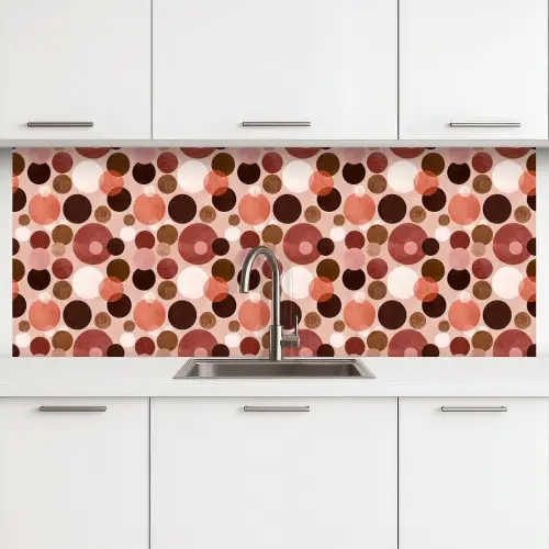 Cirkels - Modern - Kleurrijk keuken achterwand 2 middel 871 -3d