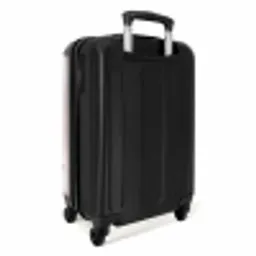 Palmbomen - Zonsondergang - Roze NBS - Handbagage koffer - Volwassenen Unisex middel -achterkant