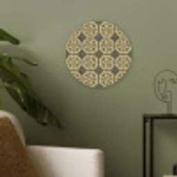 Ornament - Patroon - Groen Akoestische PET Vilt - Rond klein 838 -sfeer2