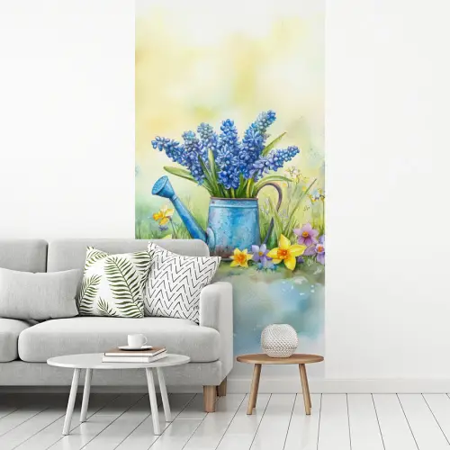 Gieter - Lavendel - Bloesems fotobehang vinyl groot -woonkamer