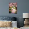Kersenbloesem - Natuur - Sakura - Pad - Japanse tuin poster papier klein -sfeer2