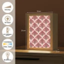 Waaier -  Roze - Rood Light Box met kabel (Tafellamp) klein 925 -USP_DE