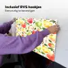 Patroon - Appels - Peren Inductie beschemer met haakjes klein 777 -ky-ophangen-nl