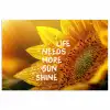 Zonnebloem - Close up - Geel - Quote poster papier klein -3d