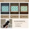 Donkergroen - Dinosaurussen - Afdrukken - Bladeren Light Box met batterij (Wandlamp kind) middel -USP_lichtkleurNL
