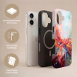 Bloemen - Abstract - Kunst - Modern Toughcase MagSafe Apple iPhone 17 klein -USP_Lagen_NL