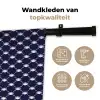 Oceaan - Schelp - Blauw - Wit Wandkleed katoen klein 269 -sfeer2