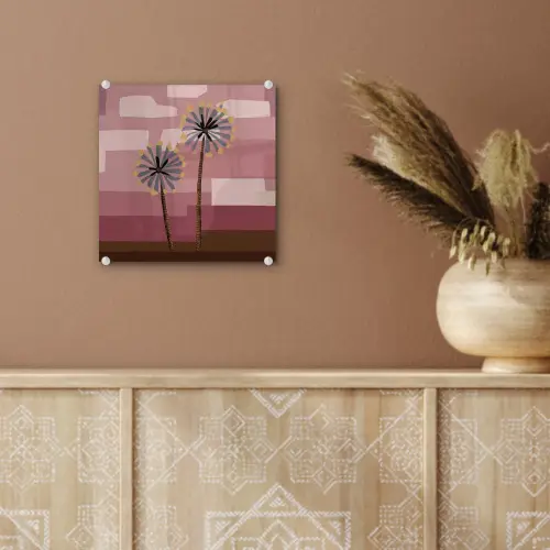 Illustratie - Bloemen - Vlakken - Abstract plexiglas 5mm klein -sfeer5