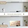 Bloesemtakken - Schilderachtig - Roze keuken achterwand spatscherm klein -voor_na_DE