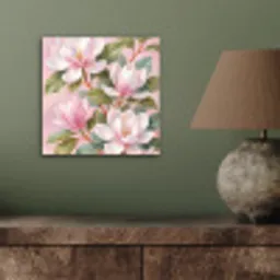 Magnolia's - Patroon - Roze aluminium wit klein -sfeer2
