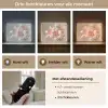 Lelies - Meeldraden - Roze - Wazig Light Box met batterij (Wandlamp) middel -USP_lichtkleurNL