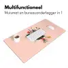Margrieten - Boeket - Strikje - Roze Muismat XXL klein -sfeer4