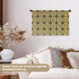 Ornament - Patroon - Groen Wandkleed katoen klein 269 -tsfeer1_DE