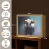 Stier - Zwart - Abstract - Horens Light Box met batterij (Wandlamp) middel -USP_websiteoverzichtNL