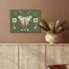 Bloemen - Bladeren - Olijfgroen - Vlinder PET vilt klein -sfeer4
