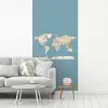 Wereldkaart - Oceaan - Realistisch - Blauw fotobehang vinyl groot -woonkamer