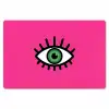 Minimalistisch - Oog - Roze Placemat vinyl groot -zzsfeer1_Kitchenyeah-website