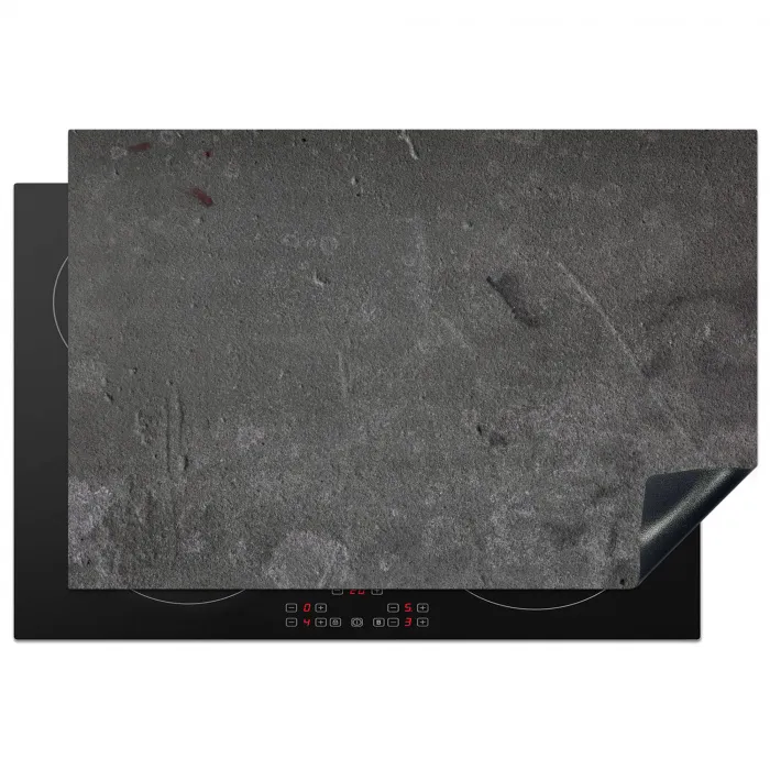 Beton - Grijs - Lijn - Vormen Inductie beschermer vinyl 3mm klein -3d