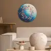 Zee - Vissen - Kleurrijk - Dynamisch Akoestische PET Vilt - Rond klein -sfeer1